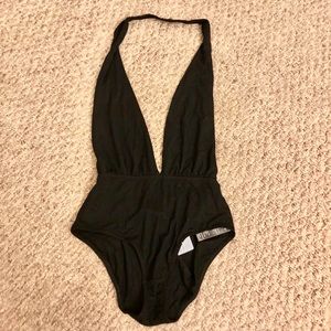 URBAN OUTFITTERS BLACK BODY SUIT